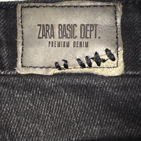 Zara Basic Premium Black Denim - Picture 4 of 5